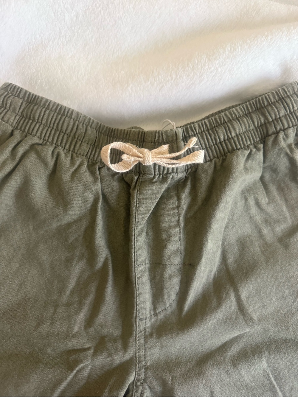 Rhythm Olive Green Casual Shorts with Patch Logo - Picture 7 of 7